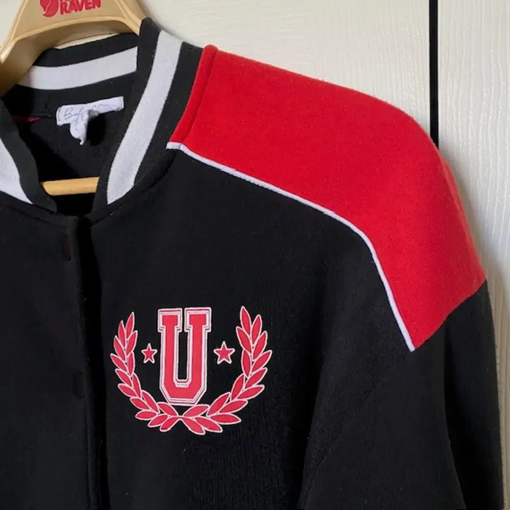 Birch &‎ Stone Varsity Bomber Jacket Miami University Team Spirit Men's Medium